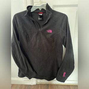 The North Face Women's Black Pullover with Pink Accents